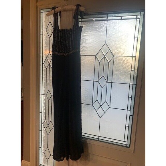 ALI & JAY  By Anthropology Cottage Core Smocked Bodice Jumpsuit SZ S Whimsy Goth - Picture 9 of 16